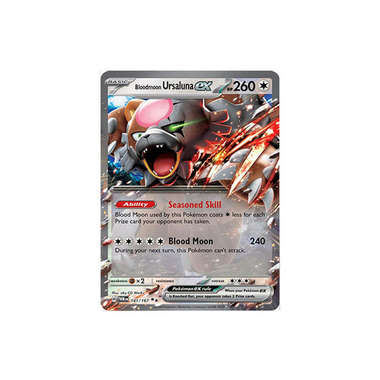 Bloodmoon Ursaluna ex #141 Pokemon Twilight Masquerade